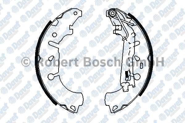 BOSCH 0986487703 Arka Fren Balatasi Pabuclu Linea 07-> Fiorino 07-> Grande Punto 08-> Bipper Nemo 08-> Corsa D Corsa E Adam 228×42mm
